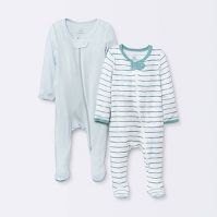 Photo 1 of Baby Boys' 2pk Modal Sleep N' Play - Cloud Island™ Aqua Blue- SIZE 3-6M

