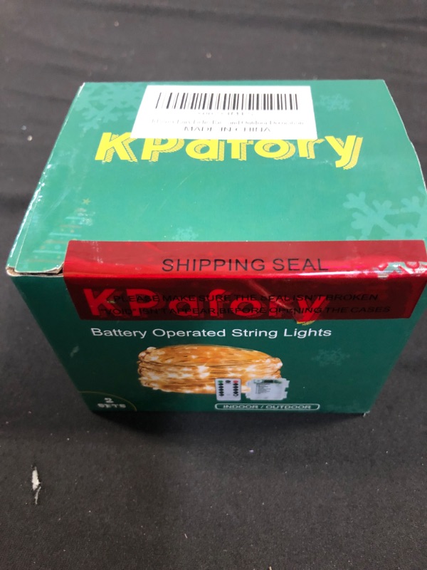 Photo 1 of KPafory Fairy Lights Battery Operated, 2 Pack 20Ft 60LEDS Twinkle Lights with Remote Control Timer Waterproof for Bedroom Party Wedding Christmas Indoor and Outdoor Decorations
