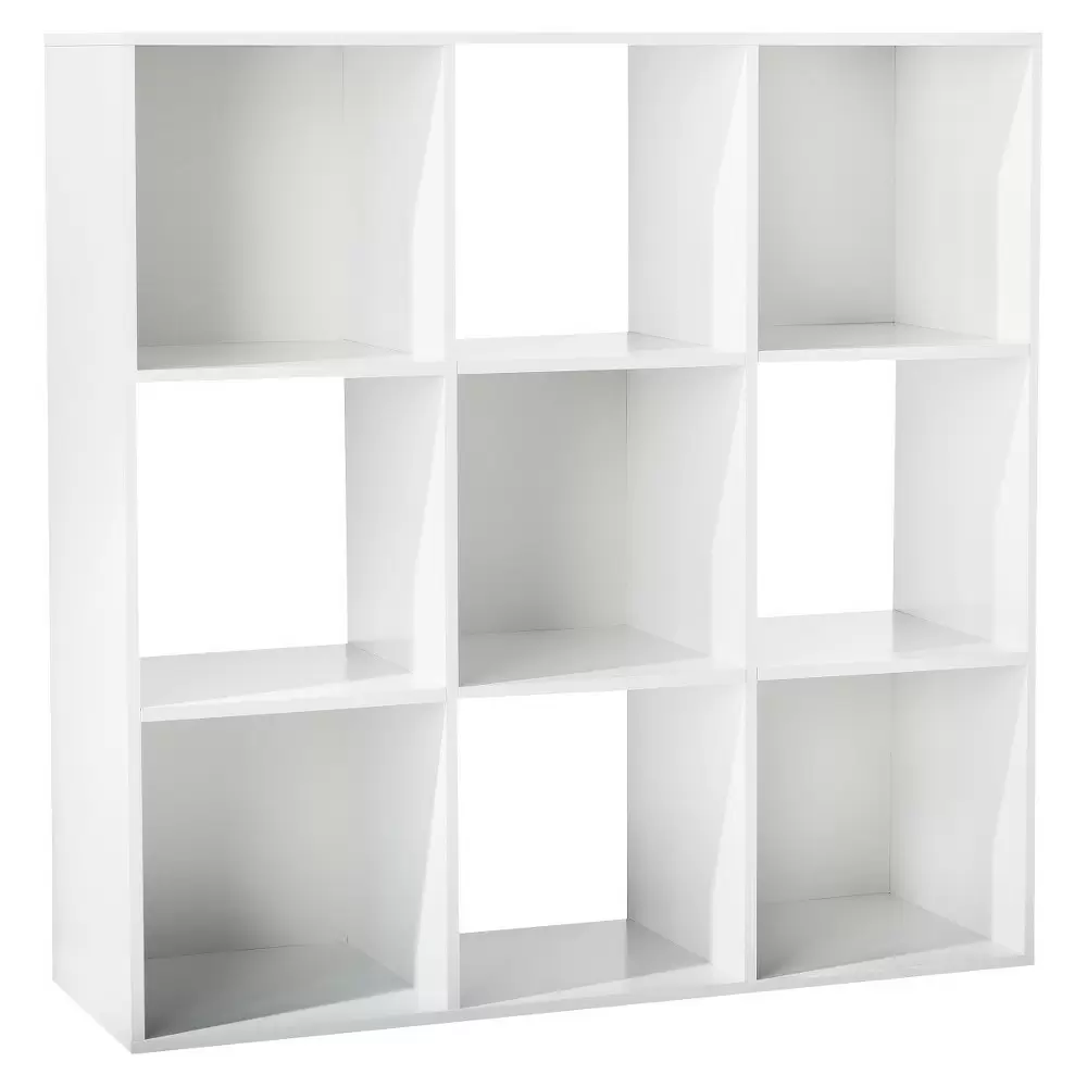 Photo 1 of 11" 9 Cube Organizer Shelf White - Room Essentials