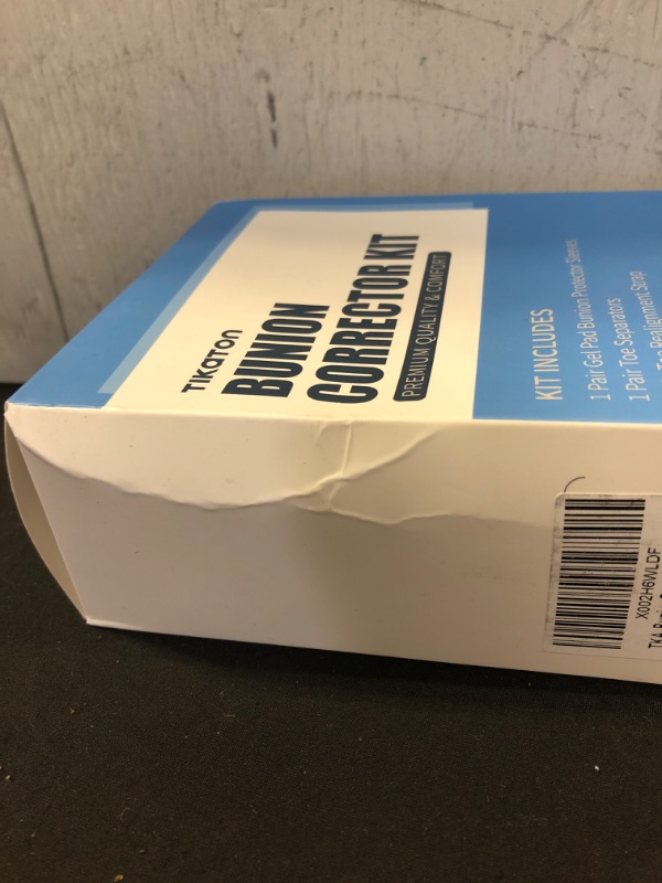 Photo 1 of 3 ITEM COUNT Tikaton Bunion Corrector & Bunion Relief Protector Sleeves Kit for Women Men (7Pcs), Orthopedic Bunion Splint for Big Toe Pain Relief and Toe Straightening, Hallux Valgus Brace for Day/Night Support &NatraCure Gel Toe Spreaders & Spacer (with