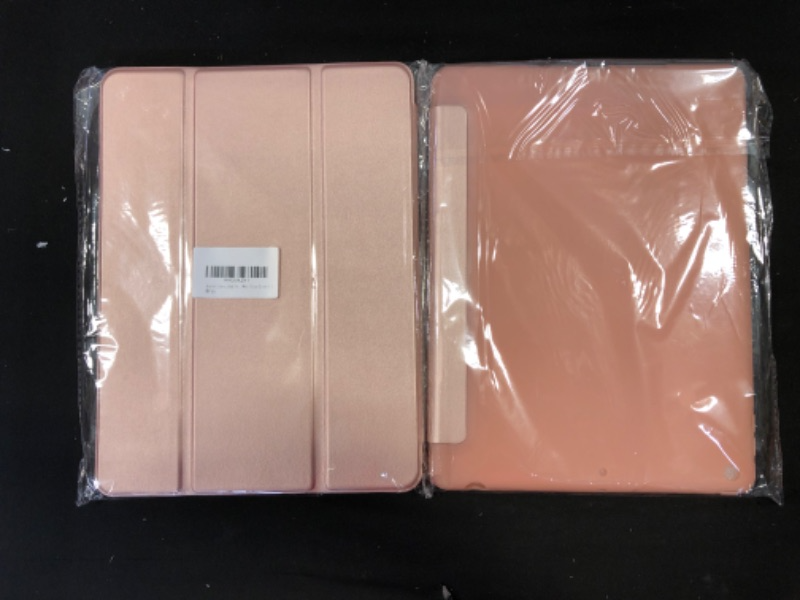 Photo 1 of 2 ITEM COUNT MoKo iPad 10.2 Case for iPad 9th Generation 2021/ iPad 8th Generation 2020/ iPad 7th Generation 2019, Soft Frosted Back Cover Slim Shell Case with Stand for iPad 10.2 inch,Auto Wake/Sleep,Rose Gold
