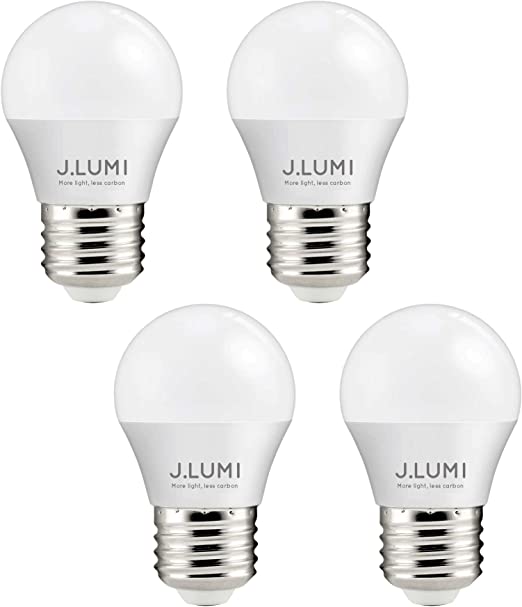 Photo 1 of J.LUMI BPC4503 A15 LED Bulb 3W, Compact Size, Night Stand Bulb, Table Lamp Bulb, 25 Watt Light Bulbs, E26 Medium Base, LED Light Bulbs, 3000K Soft White, NOT Dimmable (Pack of 4)