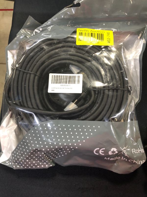 Photo 1 of Empanar Cat8 Ethernet Cable 100 ft Black Shielded 26AWG Long Ethernet Cord High Speed Patch RJ45 Cat 8 Internet Cable 40Gbps 2000Mhz Lastest Gigabit LAN Cables for Router Gaming Modem PS5 Xbox