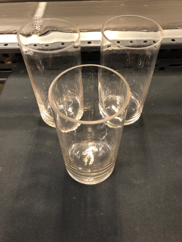 Photo 2 of 3 Pack Clear Glass Cylinder Vases