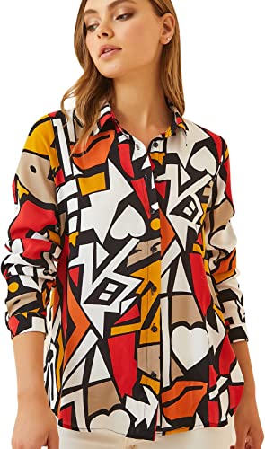 Photo 1 of Blouses for Women Fashion, Casual Long Sleeve Button Down Shirts Tops, XS-3XL
l
