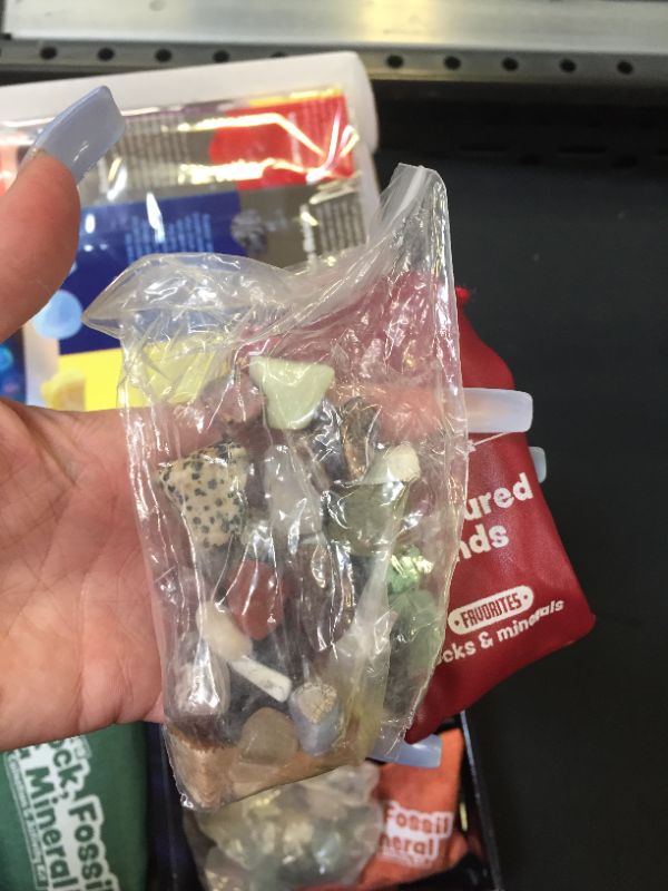 Photo 1 of Rock Collection for Kids. Includes 250+ Bulk Rocks, Gemstones & Crystals + Genuine Fossils and Minerals - 2 Lbs. - Geology Science STEM Toys, Gifts for Boys & Girls Ages 6+. Earth Science Activity
