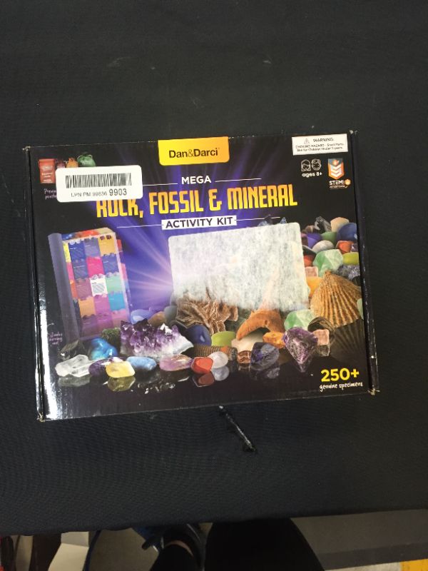 Photo 2 of Rock Collection for Kids. Includes 250+ Bulk Rocks, Gemstones & Crystals + Genuine Fossils and Minerals - 2 Lbs. - Geology Science STEM Toys, Gifts for Boys & Girls Ages 6+. Earth Science Activity
