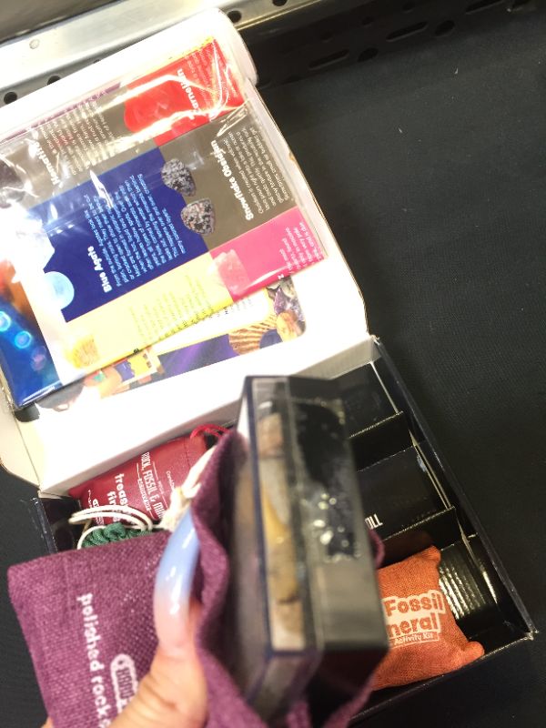 Photo 4 of Rock Collection for Kids. Includes 250+ Bulk Rocks, Gemstones & Crystals + Genuine Fossils and Minerals - 2 Lbs. - Geology Science STEM Toys, Gifts for Boys & Girls Ages 6+. Earth Science Activity
