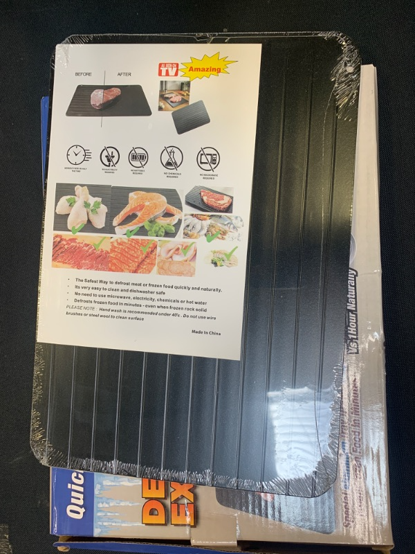 Photo 1 of Fast Defrosting Tray for Frozen Food Thawing - Plate Defrost Meat for Frozen Meat & Food, Defrosting Mat Thaw Meat Quickly, Eco-Friendly, No Chemicals, No Electricity, No Microwave