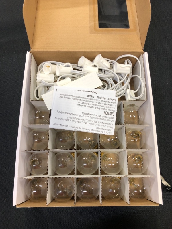 Photo 2 of 20ct Incandescent Outdoor String Lights G40 Clear Bulbs - Room Essentials™

