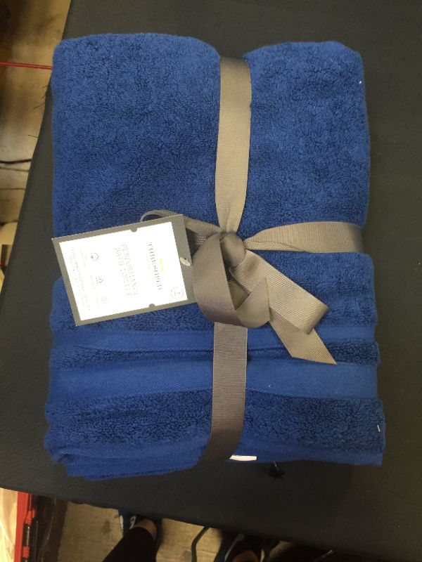 Photo 2 of 2pc Performance Towel Set Blue - Threshold
