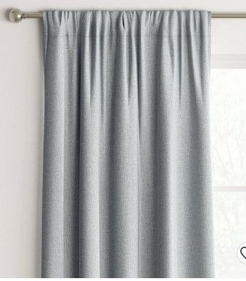 Photo 1 of 1pc Room Darkening Heathered Thermal Window Curtain Panel - Room Essentials™
42x63