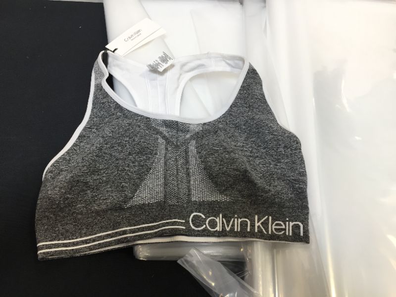 Photo 2 of Calvin Klein Women's Premium Performance Moisture Wicking Medium Impact Reversible Sports Bra SIZE MEDIUM