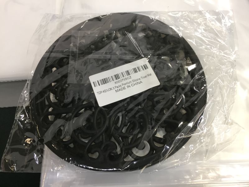 Photo 1 of 3 Packs 8" Premium Silicone Trivet Mat - Trivets for Hot Pots and Pans - Hot Pads for Kitchen - Silicone Pot Holders