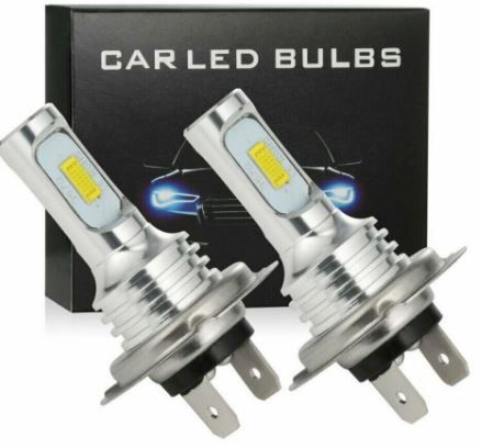 Photo 1 of  2 Pcs H7 LED Headlight Bulb Conversion Kit Super High Low Beam 4000LM 6000K 80W