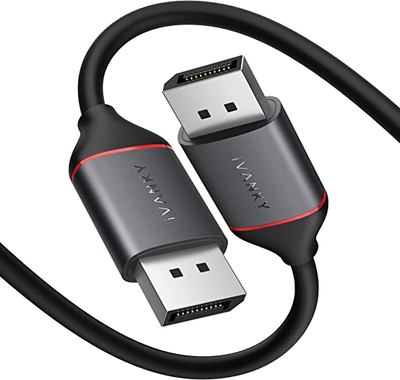 Photo 1 of DisplayPort Cable, iVANKY DP to DP Cable 1.2, Flexible Display Port Cable 6.6ft, Support 4K@60Hz, 2K@165Hz, FreeSync G-Sync, DisplayPort to DisplayPort Cable Compatible Laptop, PC, Gaming Monitor, TV
