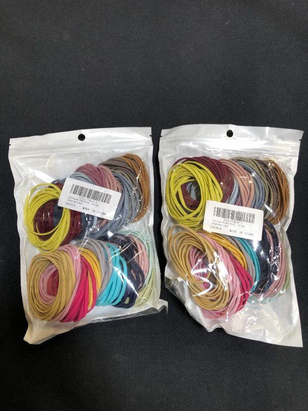 Photo 2 of 200 Pieces Seamless Hair Bands Elastic Hair Rope Ponytail Hair Ties Flat Desig (Multicolor)
2 PCK