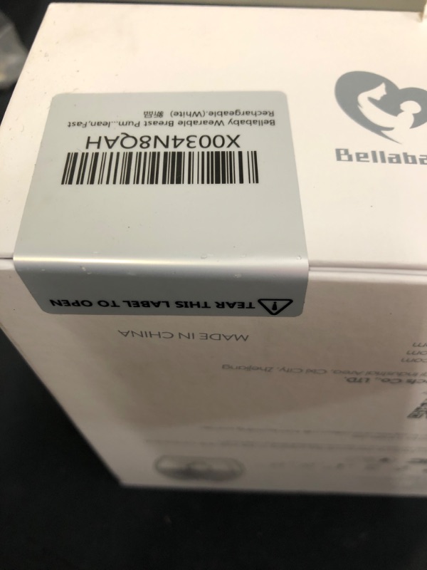 Photo 1 of Bellababy Wearable Breast Pump Hands Free,Silent and Pain Free,Long-Lasting Battery,4 Modes&9 Levels of Suction,Fewer Parts Needed to Clean,Fast Rechargeable.(White)