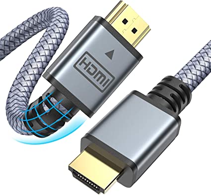 Photo 1 of 4K HDMI Cable 6ft, AINOPE High Speed 18Gbps HDMI 2.0 Cable, Supports 4K HDR,3D,2160p,1080p,Ethernet and Audio Return 30AWG Braided HDMI Cord, 60HZ Compatible UHD TV,PS4,PS3,Blu-ray,PC,Projector