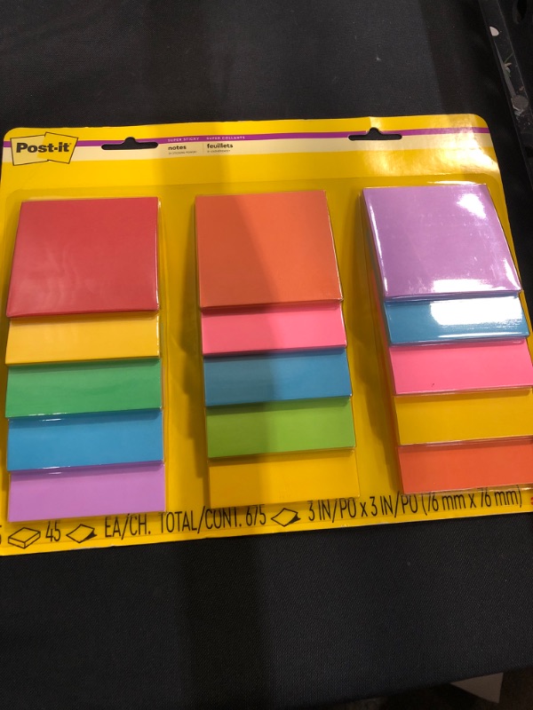 Photo 2 of Post-it 15pk Sticky Notes - Multicolor

