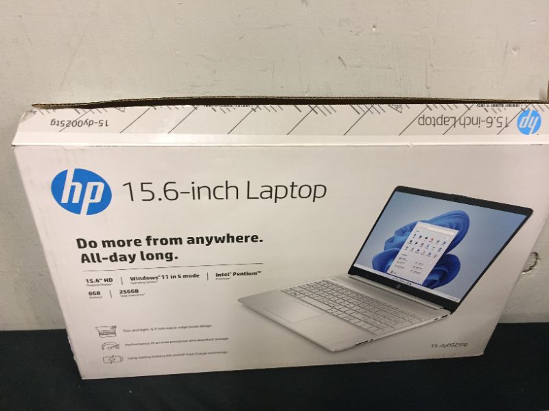 Photo 11 of HP 15.6" Laptop with Windows Home in S Mode – Intel Pentium Processor - 8GB RAM - 256GB SSD Storage

