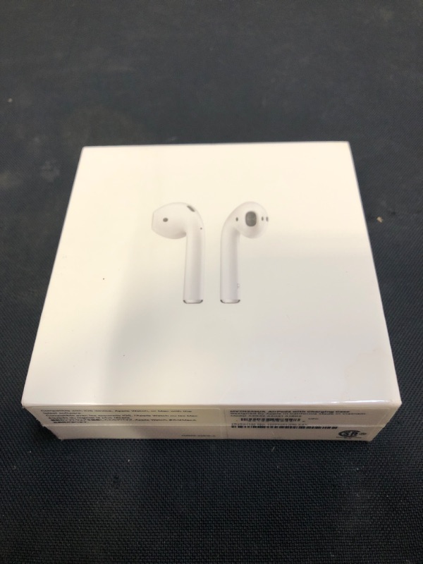 Photo 2 of Apple AirPods (2nd Generation) Wireless Earbuds with Lightning Charging Case Included. Over 24 Hours of Battery Life, Effortless Setup. Bluetooth Headphones for iPhone
