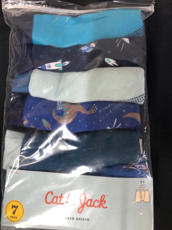 Photo 2 of Boy S Space/Solids 7 Pack Boxer Briefs - X-Small 4/5