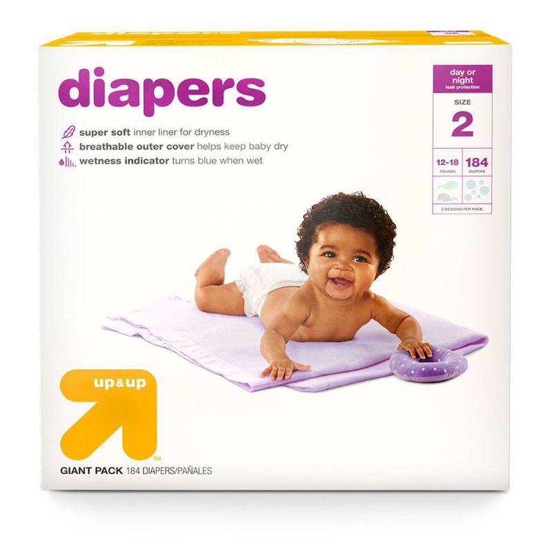 Photo 1 of Diapers Giant Pack Size 2 - 184ct - up & up