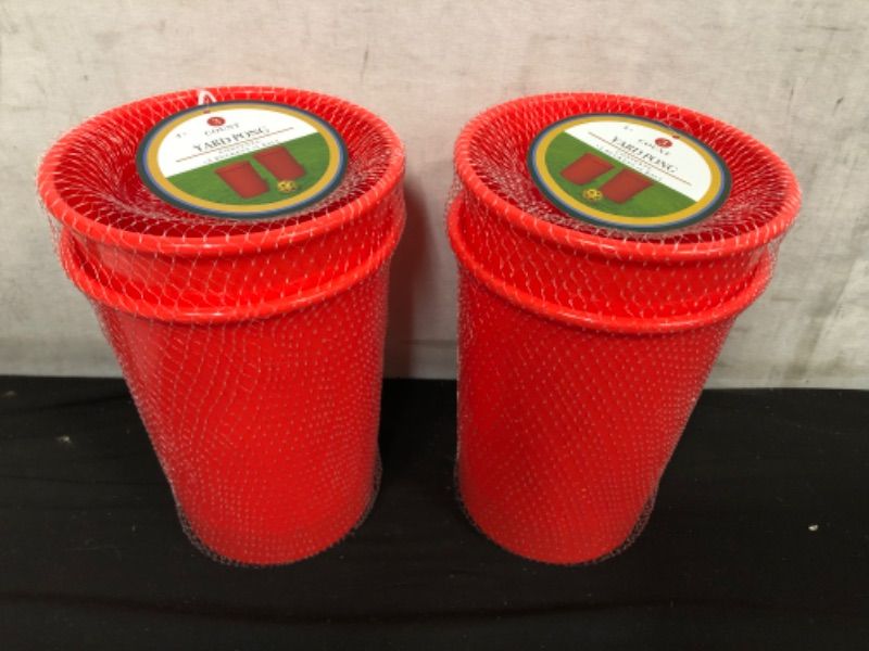 Photo 1 of 2 pack Yard Pong Outdoor Game Buckets - 2 buckets and 1 ball Set