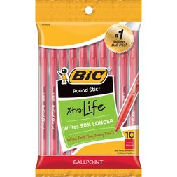 Photo 1 of BIC Xtra Life Ballpoint Pens, 1.0mm, 60ct - Red 6 PACK 

