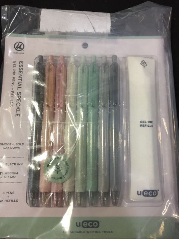 Photo 2 of U Brands 8ct Gel Ink Pens with Refills Essential Speckle

