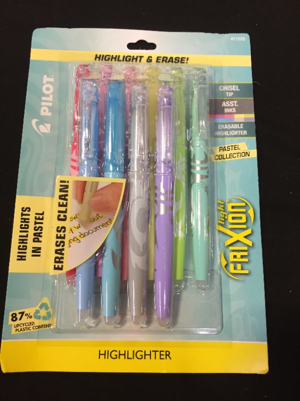 Photo 2 of Pilot 10pk FriXion Light Pastel Erasable Highlighters Chisel Tip Assorted Inks