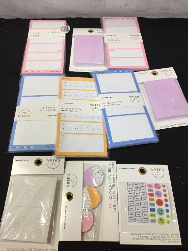 Photo 1 of 10 PACK OF DIFFERENT PLANNING NOTES 