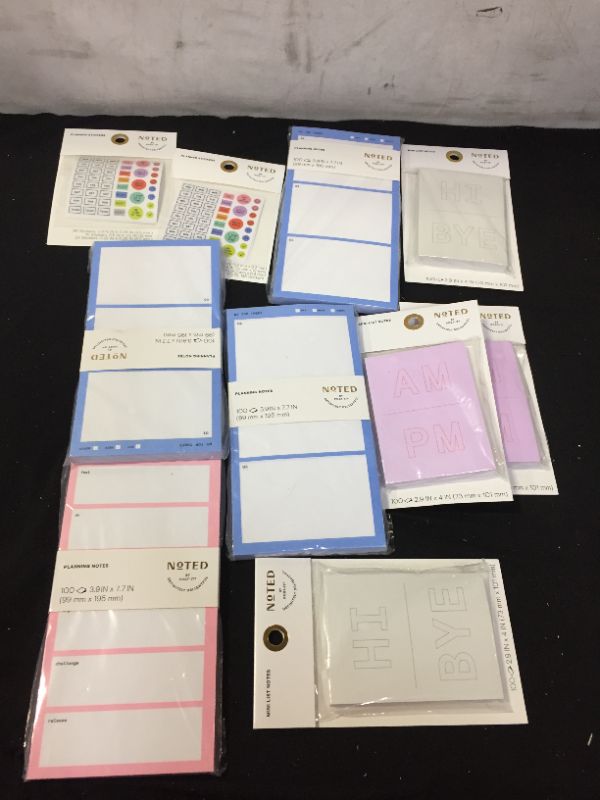 Photo 1 of 10 PACK OF DIFFERENT PLANNING NOTES 