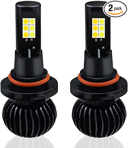 Photo 1 of Wenshare 9005 9006 Led Fog Lights Bulbs 35W Dual Color 3000K Yellow Amber 6000K White 3030SMD 35W High Power Bright DRL Driving Fog Lights Bulbs
