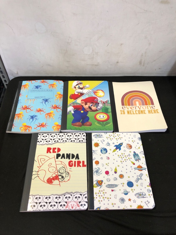 Photo 1 of 5 VARIETY COMPOSITION BOOKS.