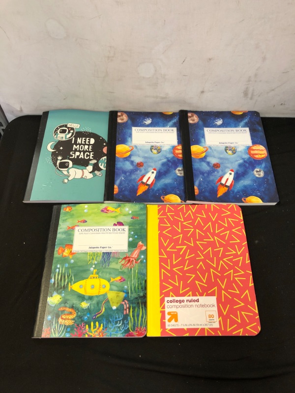 Photo 1 of 5 VARIETY COMPOSITION BOOKS.