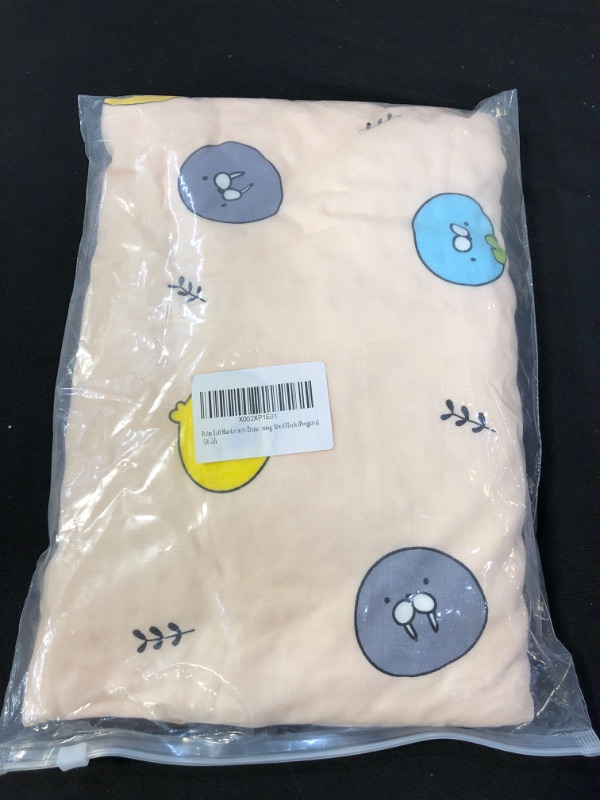 Photo 2 of Baby Soft Blanket with Dotted Backing for Kids,Baby Boys and Girls,Cozy Minky Blanket for Stroller, Crib, Newborns, Nursery Receiving,30 x 43 Inch (Penguins)