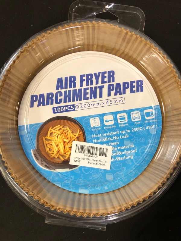 Photo 1 of AIR FRYER PARCHMENT PAPER 100 PCS