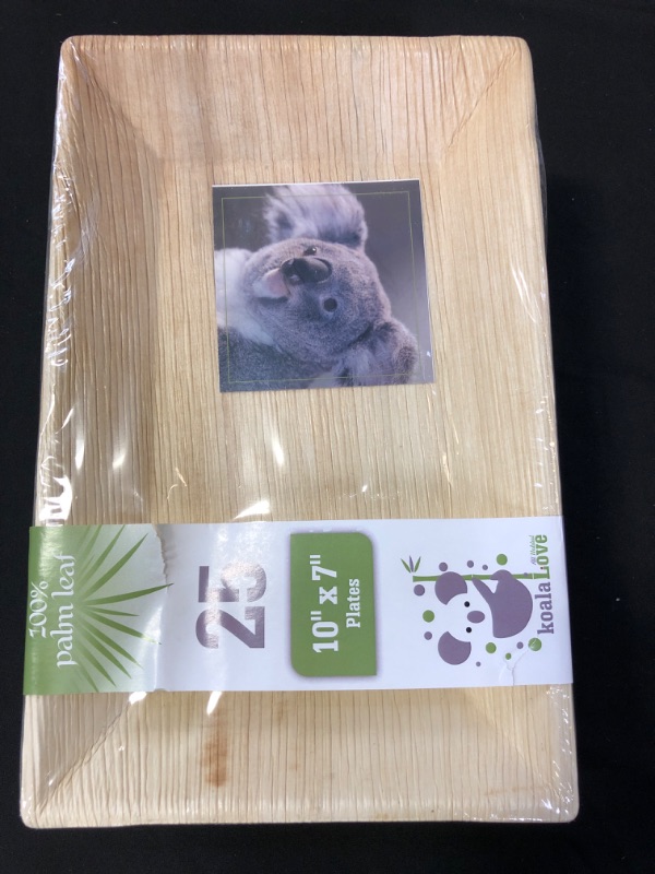 Photo 2 of 10 X 7 Rectangular Plate  KOALA LOVE 25 PCS