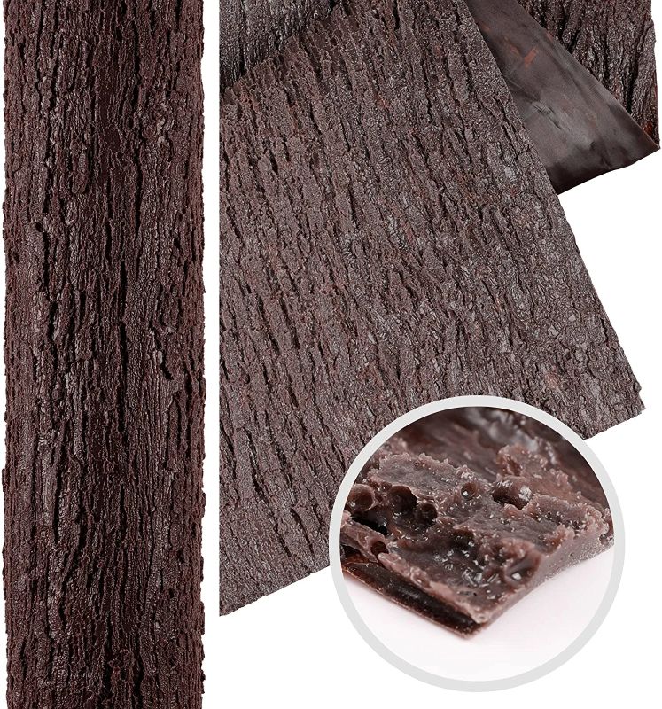 Photo 2 of Artificial Tree Bark 118in*19.7in (16.15 sq.ft) Silicone Fake Bark for Pillars Pipes Street Light Poles Wrapping Simulation Decoration Indoor and Outdoor Tree Trunk Wall
