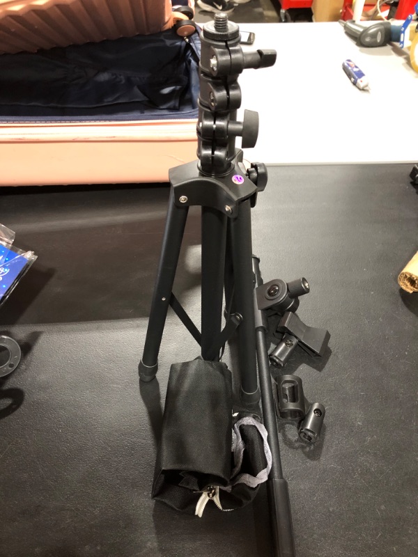 Photo 2 of GLEAM Microphone Stand - Tripod Boom Mic Stand with Carrying Bag (Tripod)