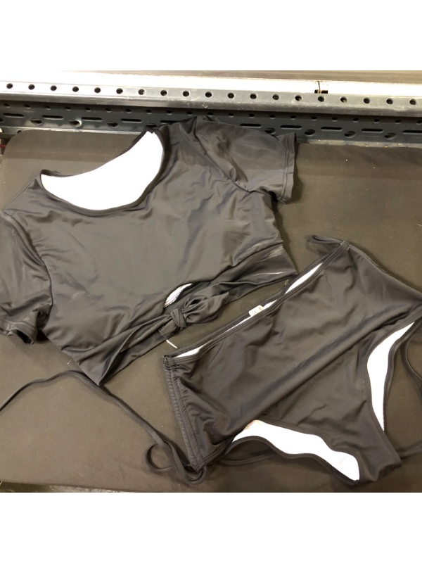 Photo 1 of black 2 piece bathing suit size 1XL