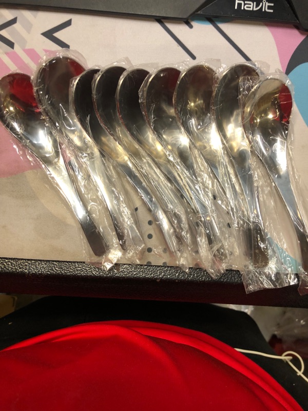 Photo 2 of  10 Pack Thick Heavy-weight Soup Spoons