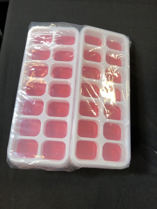 Photo 4 of 4 Pack Ice Cube Trays with Lids 