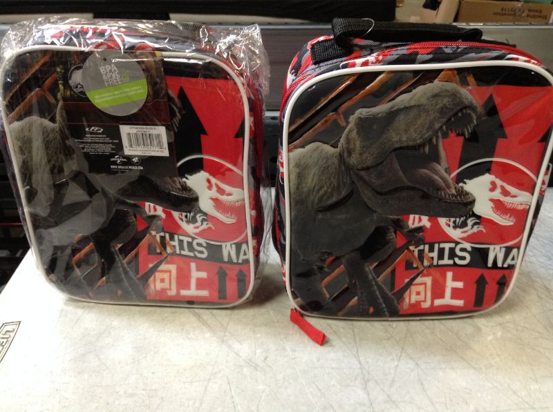 Photo 2 of Jurassic World Kids' North South Lunch Bag---2pack