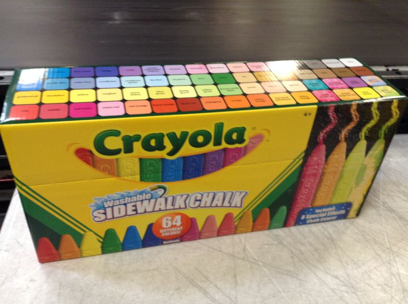 Photo 3 of Crayola Washable Sidewalk Chalk 64 Colors---factory sealed