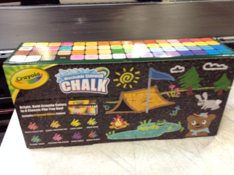 Photo 1 of Crayola Washable Sidewalk Chalk 64 Colors---factory sealed