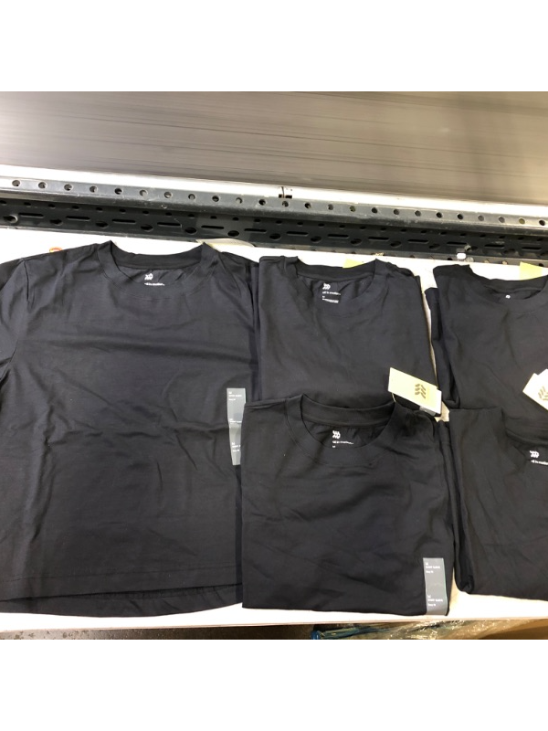 Photo 1 of all in motion black short sleeved (5) t shirts medium