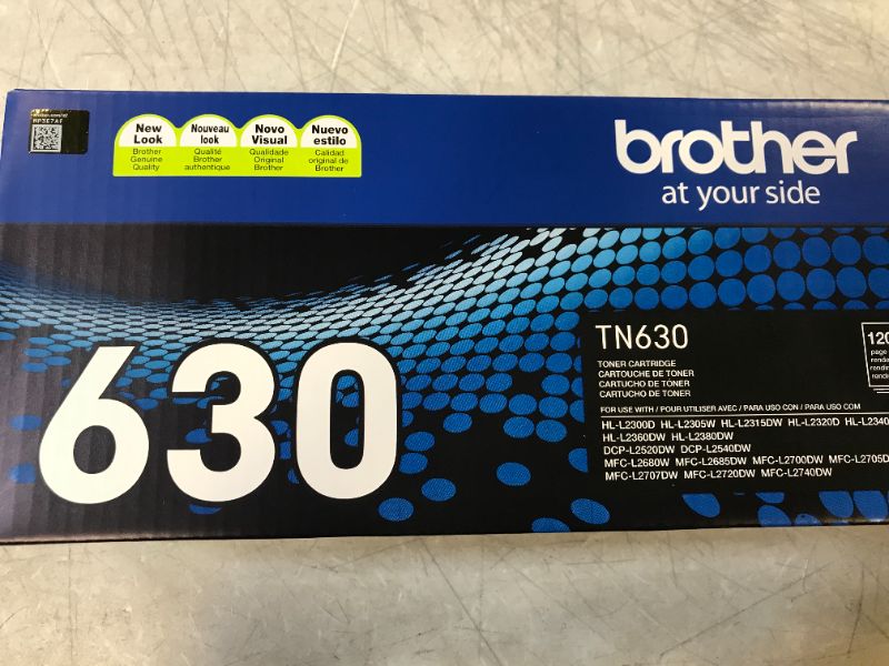 Photo 3 of Brother Genuine Standard Yield Toner Cartridge, TN630, Replacement Black Toner, Page Yield Up To 1,200 Pages, Amazon Dash Replenishment Cartridge